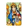 Carte médaille en métal avec prière, plastifiée – 8,5 x 5,4 cm. plusieurs saints.