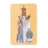 Carte médaille en métal avec prière, plastifiée – 8,5 x 5,4 cm. plusieurs saints.