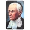 Carte médaille en métal avec prière, plastifiée – 8,5 x 5,4 cm. plusieurs saints.