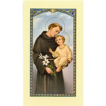 Image de prière – Format 6,5 x 11,5 cm, plusieurs saints.