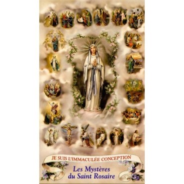 Image de prière – Format 6,5 x 11,5 cm, plusieurs saints.
