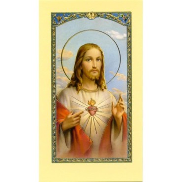 Image de prière – Format 6,5 x 11,5 cm, plusieurs saints.