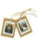 Scapulaire en tissus des 7 douleurs avec explications H. 4,5 x 5 cm. Livre en sachet individuel..