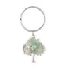 Porte-clés Ø 2,8 cm arbre de vie avec éclats différentes pierres
