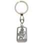 Porte-clés ajouré en métal représentant Saint Christophe – Hauteur 3 cm.