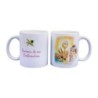 Mug blanc en ceramique texte: Souvenir de ma confirmation H.9.5 Ø 8 cm..