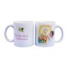 Mug blanc en ceramique texte: Souvenir de ma confirmation H.9.5 Ø 8 cm..