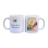 Mug blanc en ceramique texte: Souvenir de ma confirmation H.9.5 Ø 8 cm..