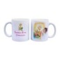 Mug 9.5 cm - Souvenir de ma communion S03 / Fille D + JHS.