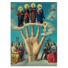 Poster image papier (135 g) H.26 x 19 cm, plusieurs saints.