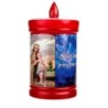Lumignons a piles hauteur 10 cm duree 60 jours couleur rouge avec image du saint.