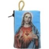 Porte-monnaie icône en tissu, brodé de fil doré, H 10 x 7 cm. plusieurs sujets..