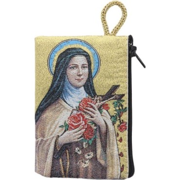 Porte-monnaie icône en tissu, brodé de fil doré, H 10 x 7 cm. plusieurs sujets..