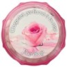 Chapelet grains ronds fluo 6 mm sur chaine de couleur argentée longueur jusqu'au coeur 33 cm - Différents parfums..
