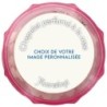 Chapelet grains ronds fluo 6 mm sur chaine de couleur argentée longueur jusqu'au coeur 33 cm - Différents parfums..