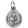 Médaille moulée en métal couleur argentée Ø 1.2 cm. Plusieurs Saints.