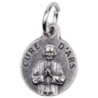 Médaille moulée en métal couleur argentée Ø 1.2 cm. Plusieurs Saints.
