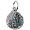 Médaille moulée en métal couleur argentée Ø 1.2 cm. Plusieurs Saints.