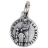Médaille moulée en métal couleur argentée Ø 1.2 cm. Plusieurs Saints.