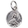 Médaille moulée en métal couleur argentée Ø 1.2 cm. Plusieurs Saints.