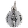 Médaille moulée en métal couleur argentée Ø 1.2 cm. Plusieurs Saints.