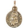 Médaille moulée en métal couleur dorée Ø 1.2 cm, Plusieurs Saints.