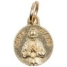 Médaille moulée en métal couleur dorée Ø 1.2 cm, Plusieurs Saints.