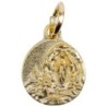 Médaille moulée en métal couleur dorée Ø 1.2 cm, Plusieurs Saints.