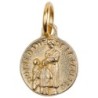 Médaille moulée en métal couleur dorée Ø 1.2 cm, Plusieurs Saints.
