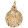 Médaille moulée en métal couleur dorée Ø 1.2 cm, Plusieurs Saints.