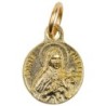 Médaille moulée en métal couleur dorée Ø 1.2 cm, Plusieurs Saints.
