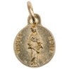 Médaille moulée en métal couleur dorée Ø 1.2 cm, Plusieurs Saints.