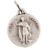 Médaille moulée ou frappée en métal couleur argentée Ø 1.5 cm. Plusieurs saints..