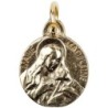 Médaille moulée en métal couleur dorée Ø 1.5 cm. Plusieurs saints.