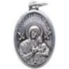 Médaille en métal couleur argentée forme ovale H. 2,2 cm. Plusieurs saints.