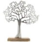 Arbre de vie en métal sur socle en bois de manguier - H. 27 cm