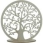 Arbre de vie en bois naturel sur socle diamètre 30 cm.