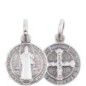 Medaille en argent 925 °/°° Ø 12 mm, plusieurs saints. Livree en boite..