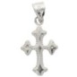 Croix de cou orthodoxe en argent 925 °/°° rhodié. H 1.6 cm (0.90 g). Livrée en boite..