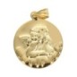 Médaille en plaqué or Ø 1,5 cm de l'Ange Raphael. Livrée en boite..