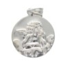 Medaille en argent 925 Ø 1,5 cm de l Ange Raphael (1,07 g). Livree en boite..