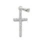 Croix en argent 925 °/°° avec pierres OZ H. 1,5 cm (0,60 g). Livrée en boite.
