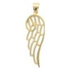Pendentif aile d'ange filigrane en plaqué or H. 2.5 cm. Livré en boite..