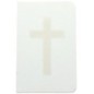 Bloc-notes blanc avec symbole H. 14 x 9 cm.