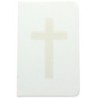 Bloc-notes blanc avec symbole H. 14 x 9 cm.