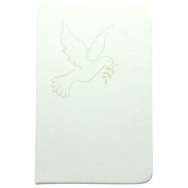 Bloc-notes blanc avec symbole H. 14 x 9 cm.