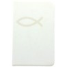 Bloc-notes blanc avec symbole H. 14 x 9 cm.