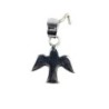 Pendentif en argent 925 °/°° mini colombe H. 0,8 cm (0,38 g). Livré en boite.