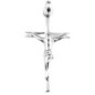 Croix de cou baton en argent 925 °/°°  avec Christ H. 2,4 cm (1,07 g). Livree en boite
