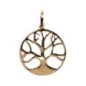 Médaille en plaqué or de l'Arbre de Vie évidée – Ø 1,9 cm. Livrée en boîte..